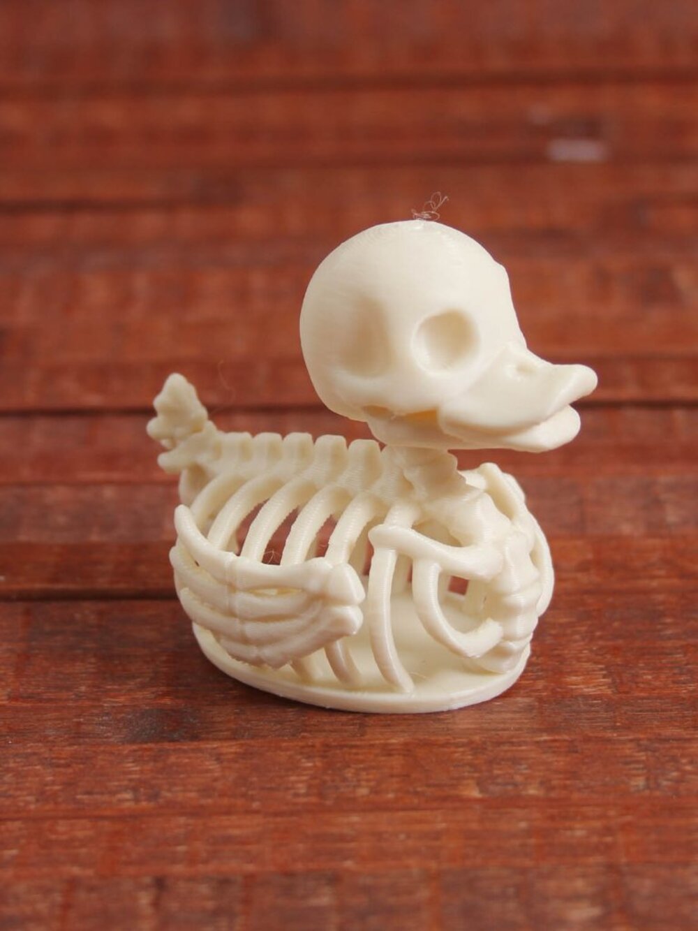 3D Printed Duck Skeleton Figurine Halloween Gothic Decor